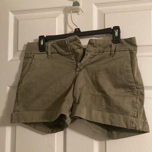 Olive green shorts